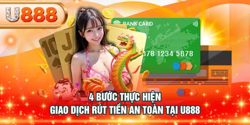 4 bước thực hiện giao dịch rút tiền an toàn tại U888