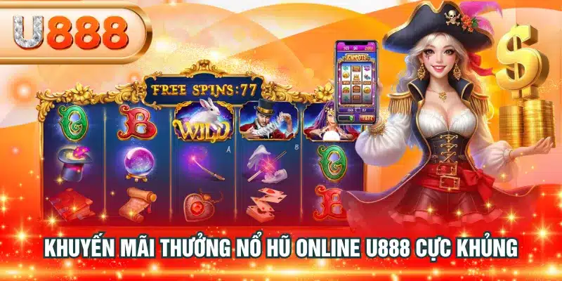 Khuyến mãi thưởng nổ hũ online U888 cực khủng