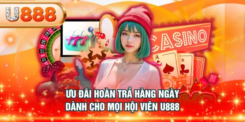 Ưu đãi hoàn trả hàng ngày dành cho mọi hội viên U888